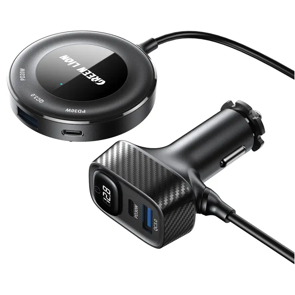 Green Lion 5-In-1 Multiport Car Charger Kit