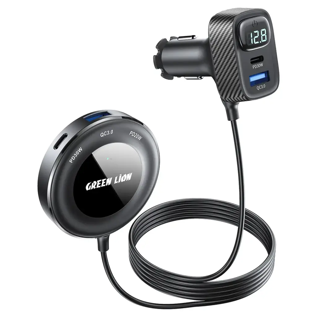 Green Lion 5-In-1 Multiport Car Charger Kit