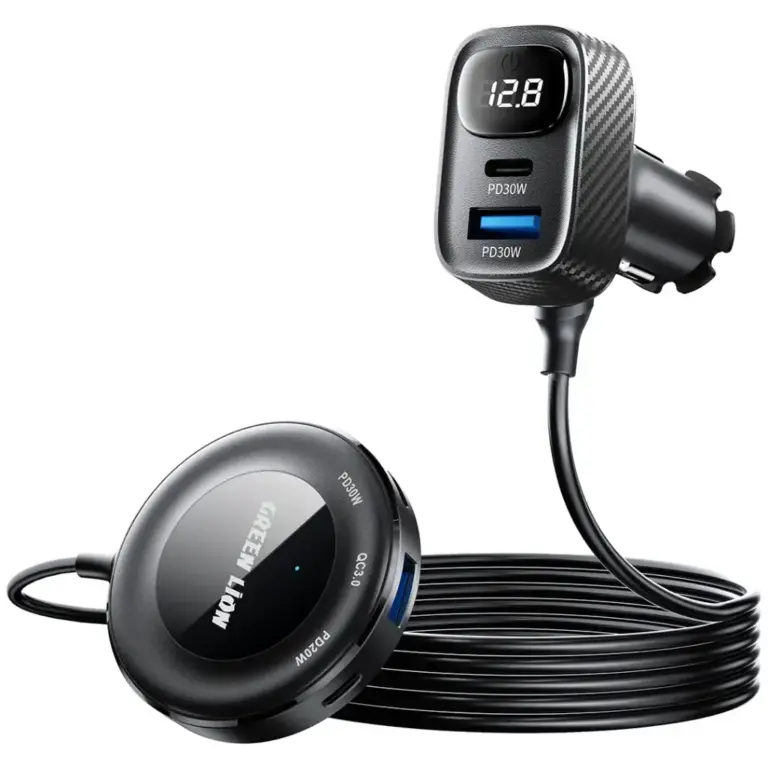 Green Lion 5-In-1 Multiport Car Charger Kit