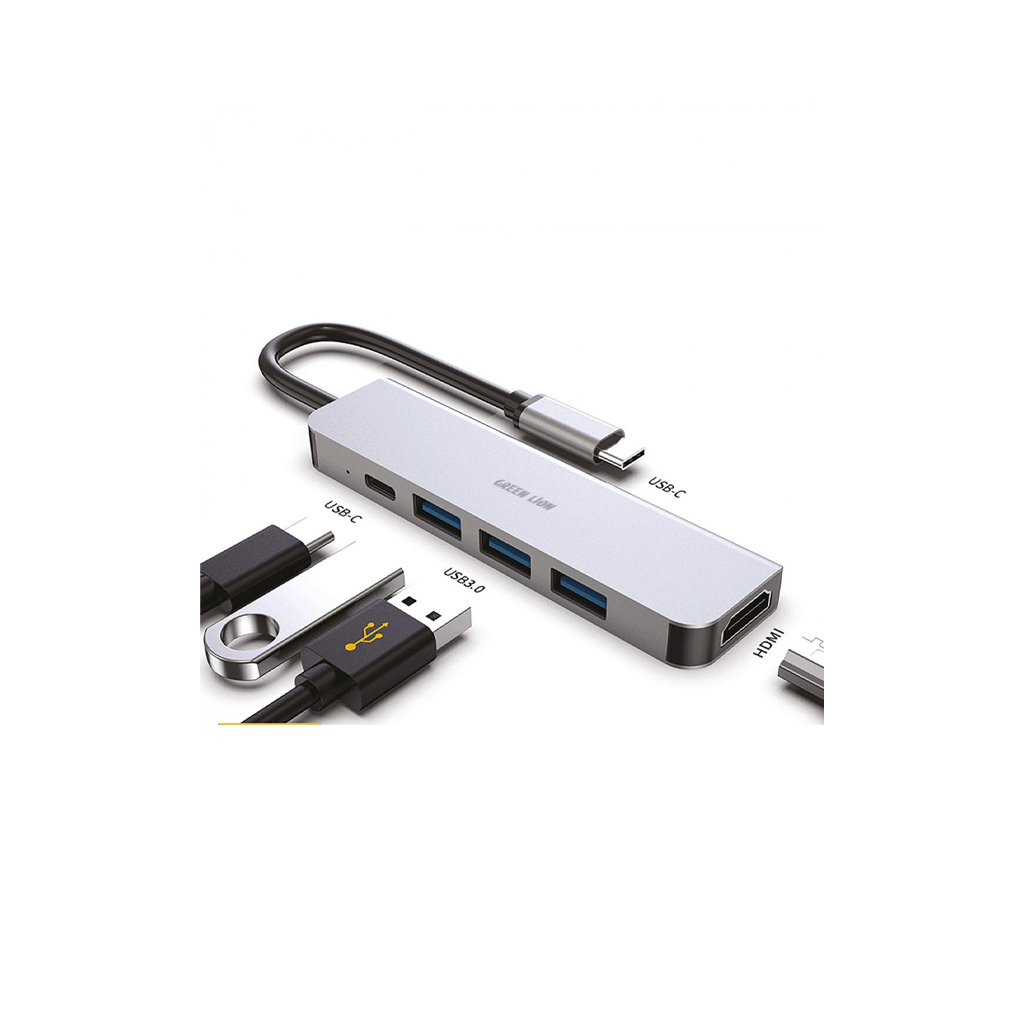 Green Lion 5 in 1 Type-C Adapter 4K