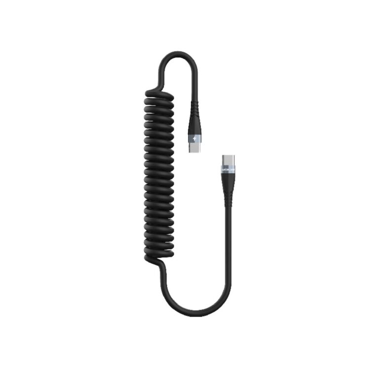 Green Lion 60W TPU Spring Cable USB-C to USB-C Cable 1.8 Meter