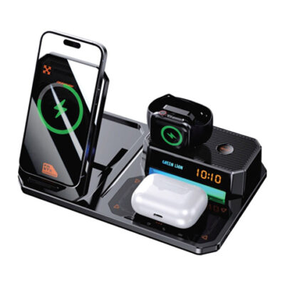 Gadget Pulse Kenya 1 Green Lion 6 in 1 Multifunctional Wireless Charger
