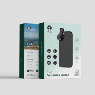 Green Lion 6 in 1 Professional Lens Kit, 25x Macro, 250 Degrees Fisheye