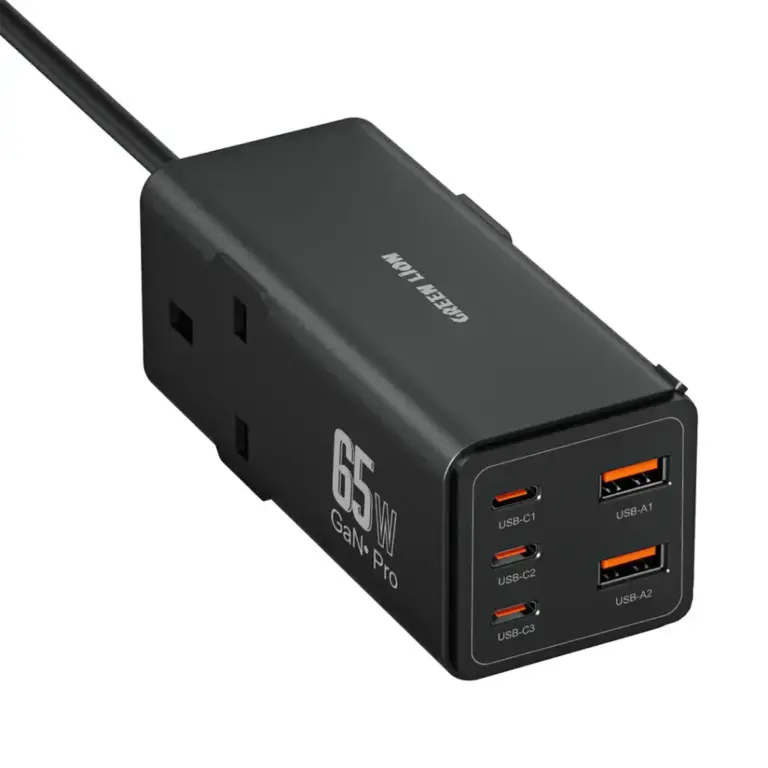 Green Lion 7 In 1 GaN 65W Power Strip