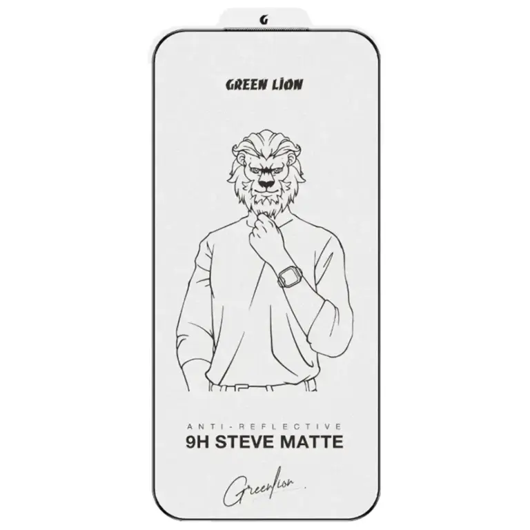 Green Lion 9H Steve Matte AG Glass Protector for iPhone 17 Pro/Pro Max - Clear