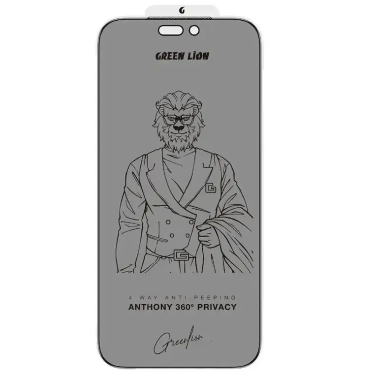 Green Lion Anthony 360° Privacy Screen Protector for iPhone 17 Pro Max - Black Edge/Privacy