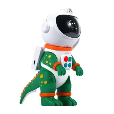 Green Lion Astronaut Night Light Projector
