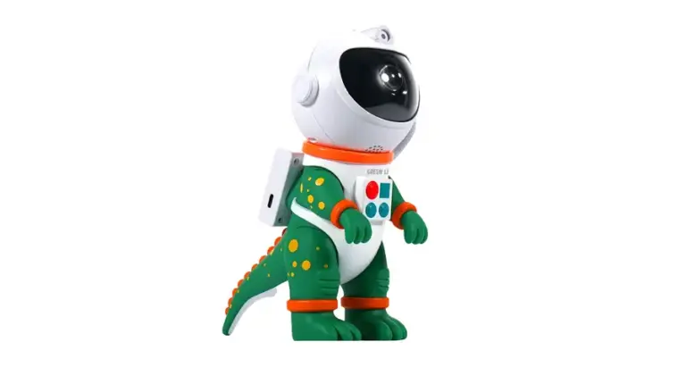 Green Lion Astronaut Night Light Projector
