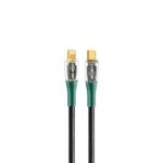 Green Lion Braided USB-C to Lightning Transparent Cable 1M PD 20W