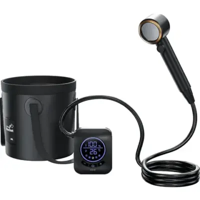 Green Lion Camping Shower with Intelligent Digital Display