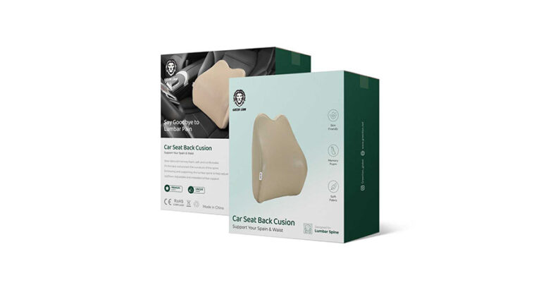 Green Lion Car Seat Back Cusion