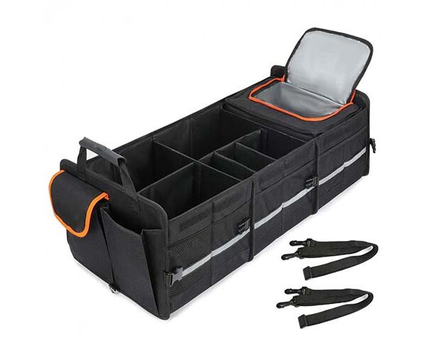 Green Lion Car Trunk Organizer - OrangeBlack