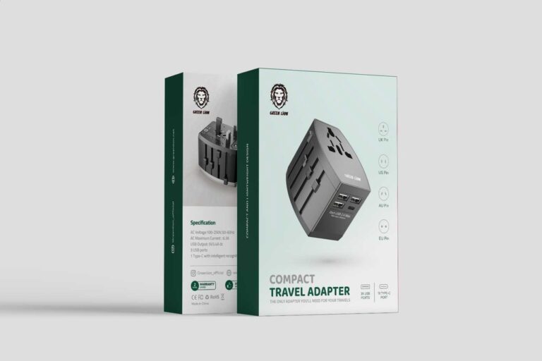 Green Lion Compact Travel Adapter