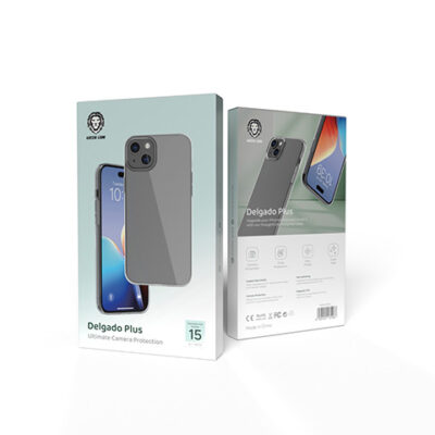 Green Lion Delgado Plus with Camera Protection Case for iPhone 15 / 15 plus - Clear