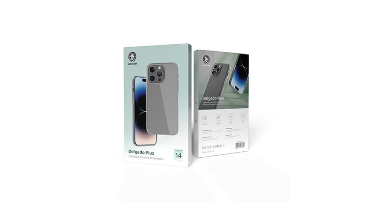 Green Lion Delgado Plus with Camera Protection Case for iPhone 14Pro Max Clear