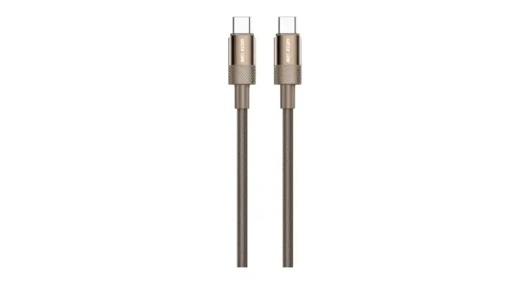 Green Lion Desert Spark Cable USB-C to Lightning 30W - Desert Titanium