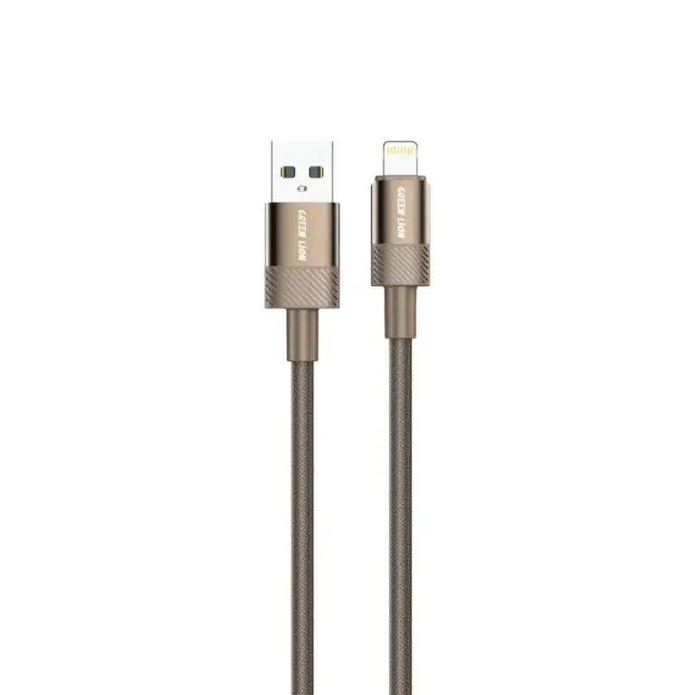 Green Lion Desert Spark Cable USB-A to Lightning 12W - Desert Titanium