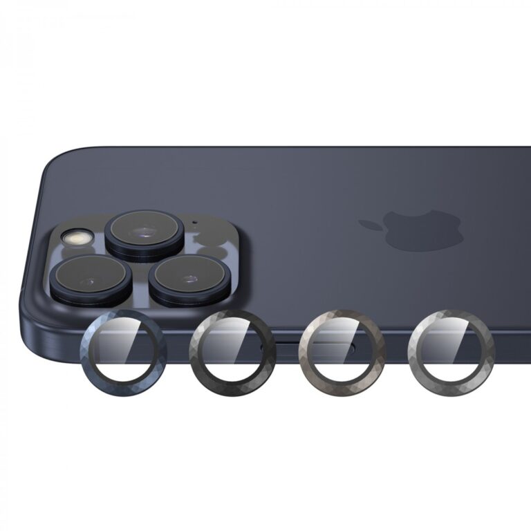 Green Lion Diamond Design Camera Lens for iPhone 15 Pro Max