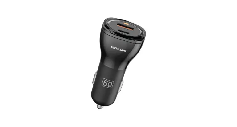 Green Lion Dual Port Car Charger 50W (with C to C / C to L Cable)