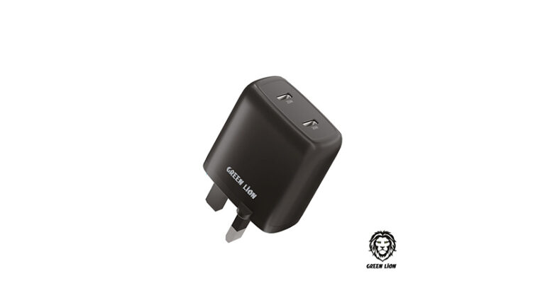 Green Lion Dual Port USB-C Wall Charger 40W UK
