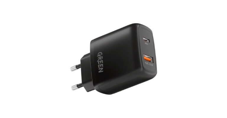 Green Lion Dual USB Port Wall Charger PD+QC3.0 20W EU