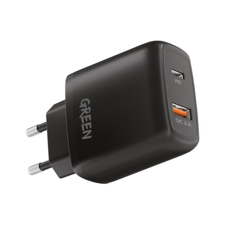 Green Lion Dual USB Port Wall Charger PD+QC3.0 20W EU