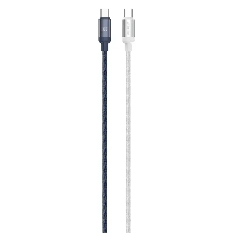 Green Lion Duo Color Braided USB-C to USB-C Cable