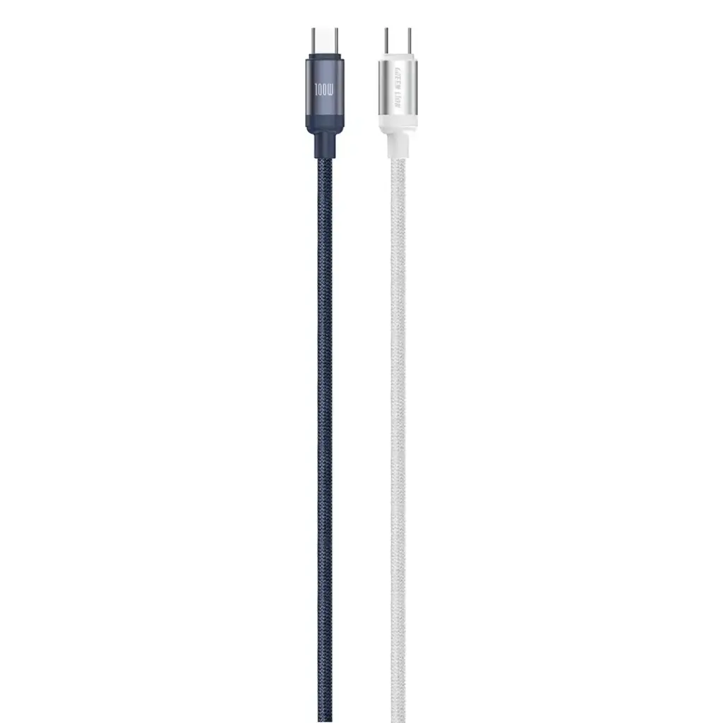 Green Lion Duo Color Braided USB-C to USB-C Cable 2 Green Lion Duo Color Braided USB-C to USB-C Cable