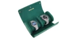 Green Lion Duo Watch Roll Case - Rolex Green