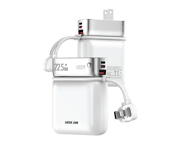 Green Lion Dyno 2-In-1 10000mAh Power Bank & Adapter