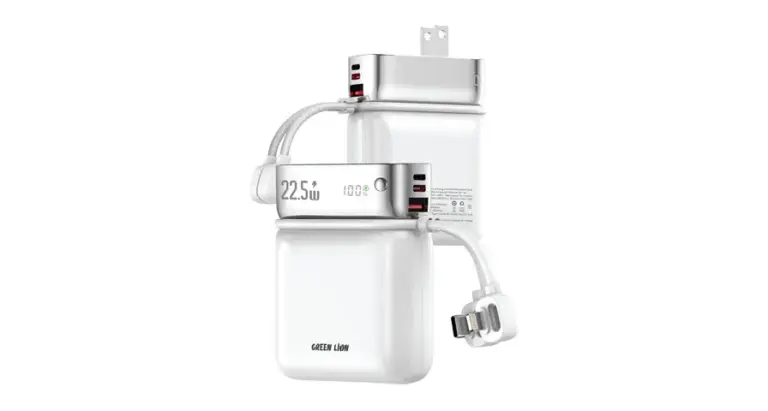 Green Lion Dyno 2-In-1 10000mAh Power Bank & Adapter