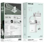 Green Lion Dyno 2-In-1 10000mAh Power Bank & Adapter