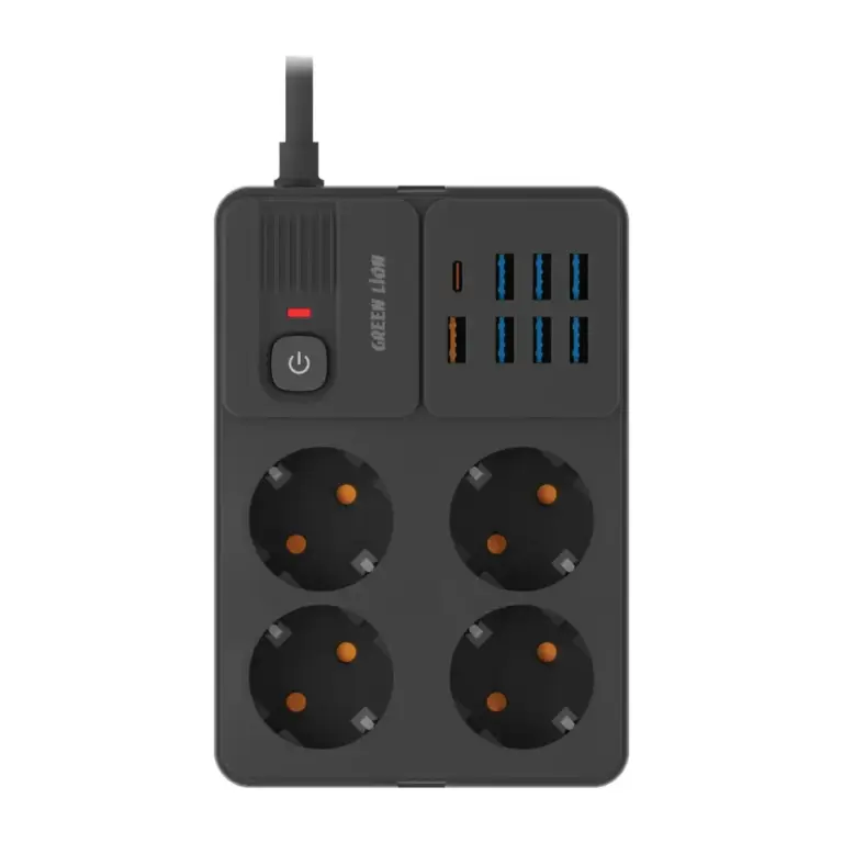 Green Lion EU Power Socket 7 USB-A Port & 1 PD Port