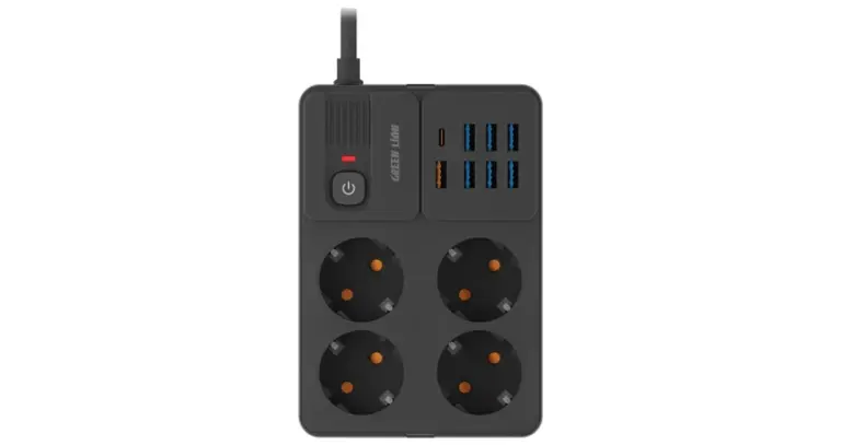 Green Lion EU Power Socket 7 USB-A Port & 1 PD Port
