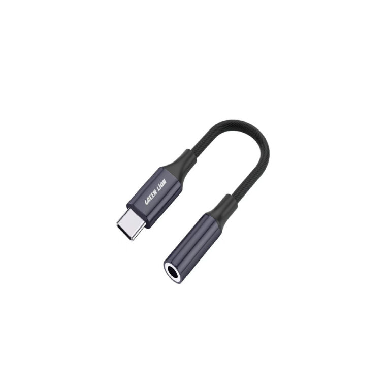 Green Lion Earphone Adapter Type-C to 3.5mm Audio Cable (12cm)