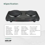 Green Lion Electric Stove Double Hot Plate