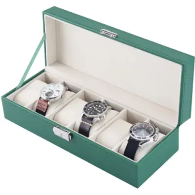 Green Lion Elegant Watch Box 6 Slots - Green - Normal | with Glass