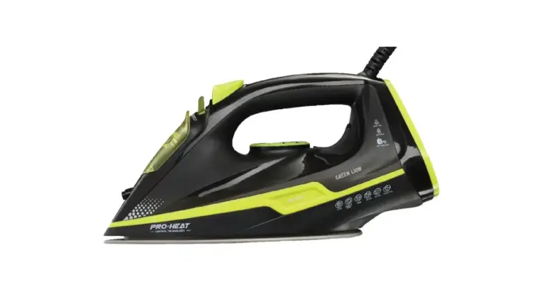 Green Lion Essential Care Steam Iron 2200W - Black and Green