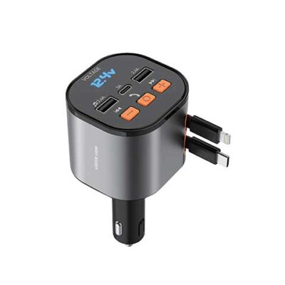 Green Lion FM Retractable 50W Car Charger