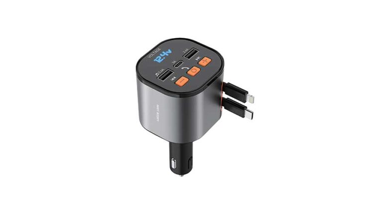 Green Lion FM Retractable 50W Car Charger