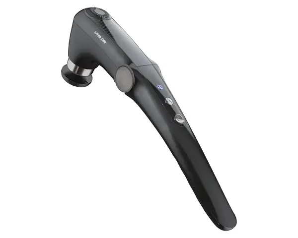 Green Lion Foldable Massage Gun with Long Handle & 45° Bend Adjustment