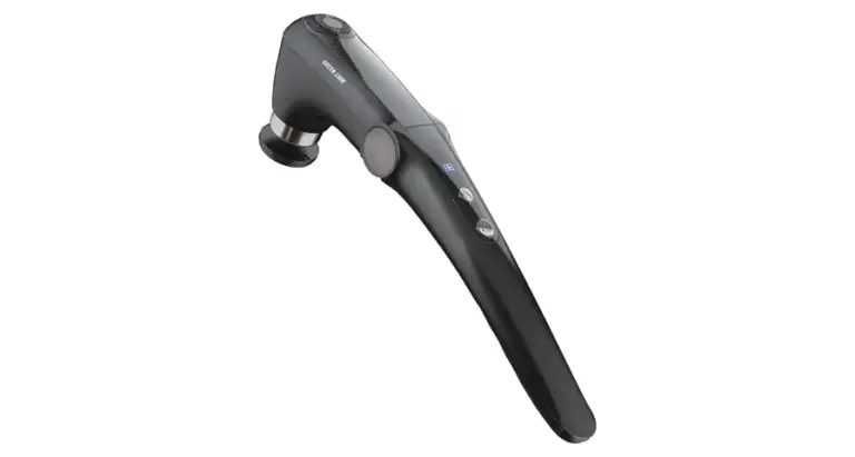 Green Lion Foldable Massage Gun with Long Handle & 45° Bend Adjustment