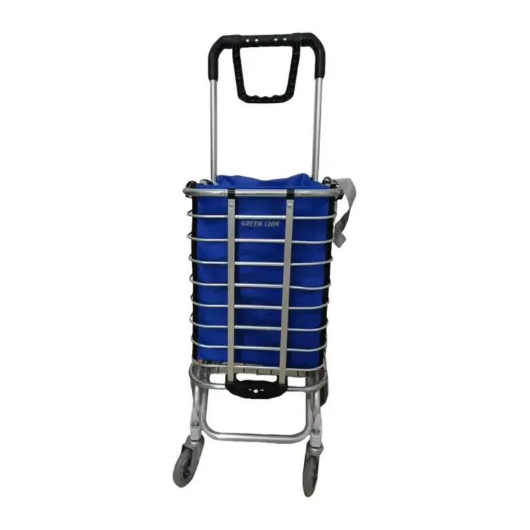 Green Lion Foldable Shopping Trolley