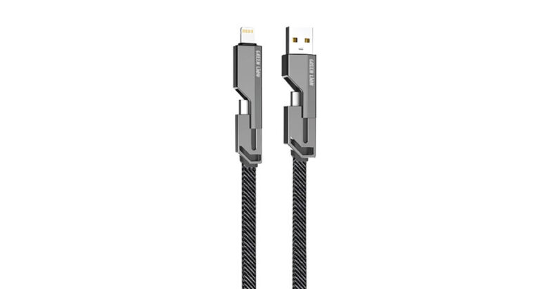 Green Lion Four in One Zinc Alloy Charging Data Cable 4 IN 1