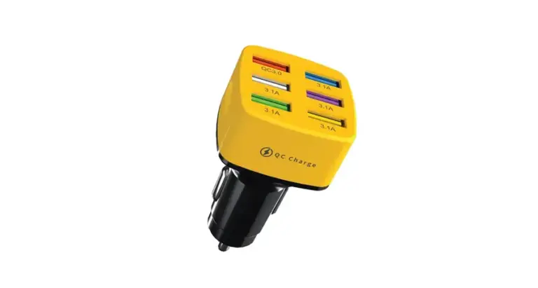 Green Lion GCC-05 Multiport Car Charger - Yellow