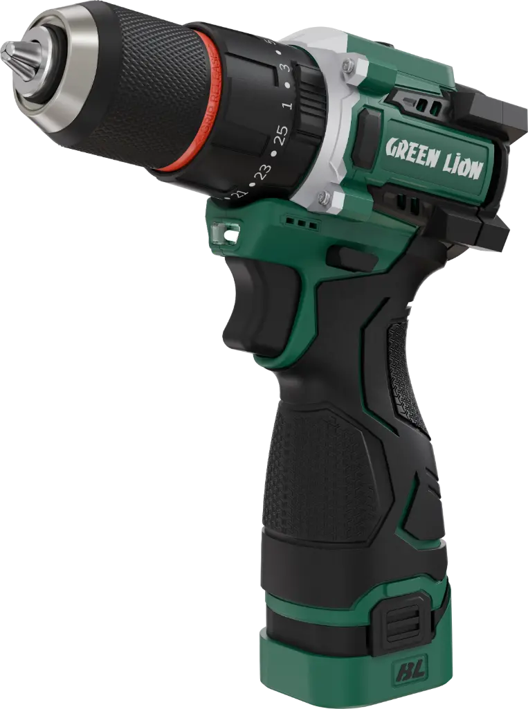 Green Lion GD-15 Pro Drive Cordless Hammer Drill 2*18V 3.0Ah Battery 2 Green Lion GD-15 Pro Drive Cordless Hammer Drill 2*18V 3.0Ah Battery