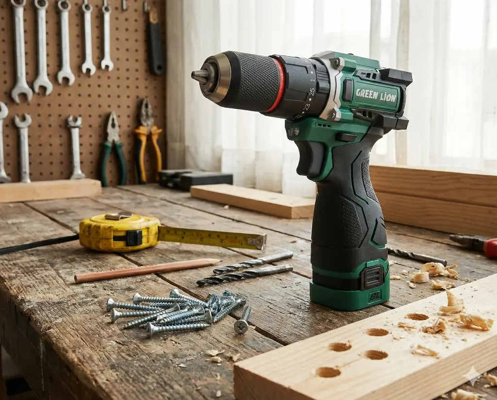 Green Lion GD-15 Pro Drive Cordless Hammer Drill 2*18V 3.0Ah Battery 5 Green Lion GD-15 Pro Drive Cordless Hammer Drill 2*18V 3.0Ah Battery