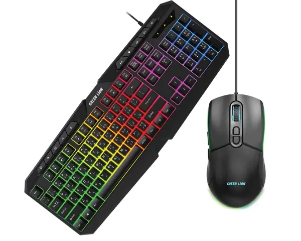Green Lion GK-400 RGB Gaming Keyboard + Mouse