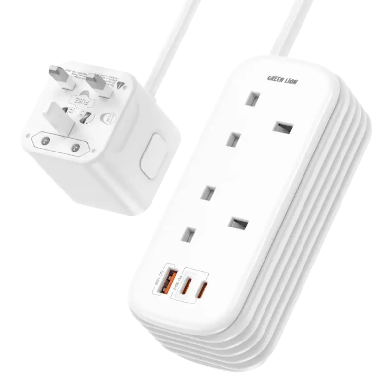 Green Lion GS-600 Power Strip USB-C | USB-A | 2*UK AC Outlets PD 30W
