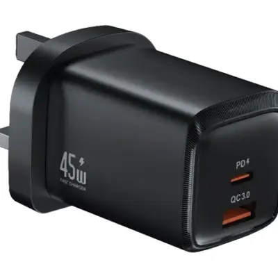 Green Lion G-Charge Series Dual Port Wall Charger 45W UK Plug